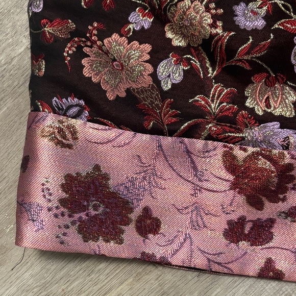 Laundry By Shelli Segal Floral Brocade Dress - Black and Pink - Picture 6 of 6